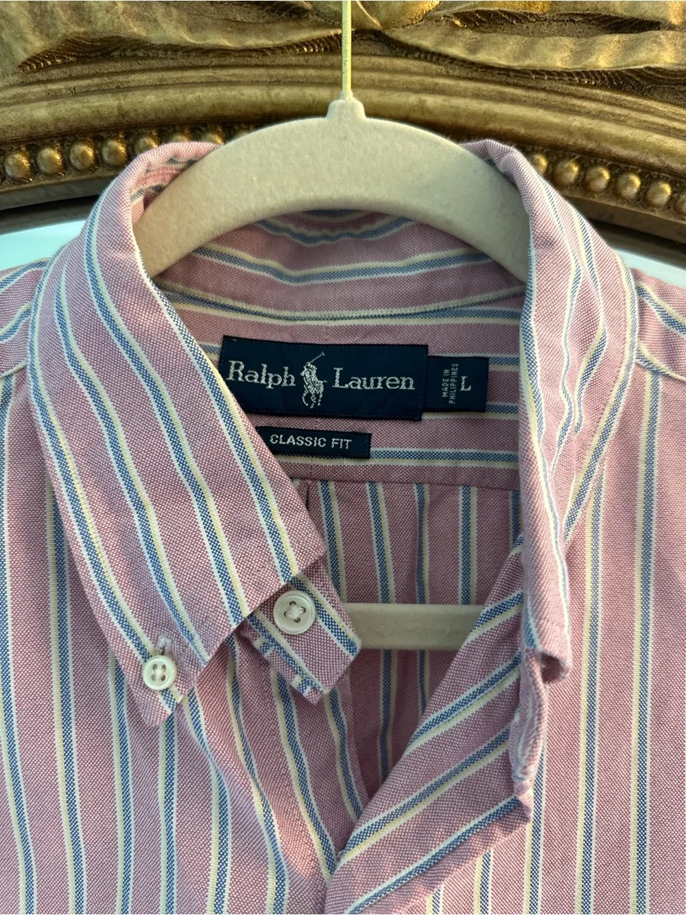 Polo by Ralph Lauren Pink Multi-Stripe Button-Down Shirt